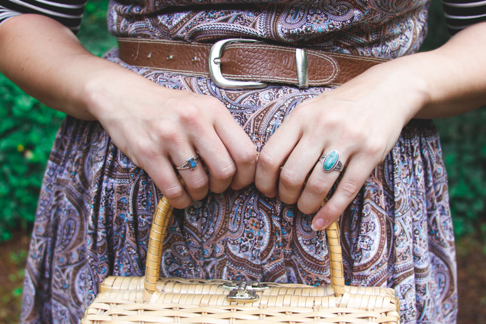 Paisley, strappy flats, and a big hat | kristinasuko.com